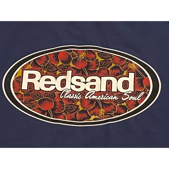 VTG 90s Redsand Faded Surf Skate Street Beach T-shirt Hit On Back USA Classic L - Picture 1 of 9